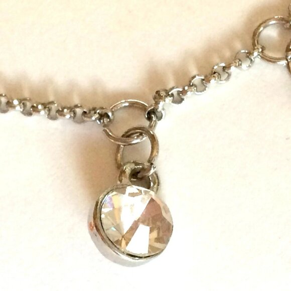 Heart Lock Key Crown Charm Bracelet Anklet 6-8" Love Queen Tri Color Gold Plated - Picture 7 of 12